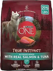 Purina ONE SmartBlend True Instinct with Real Salmon & Tuna Adult Premium Dog Food 12kg. Bag