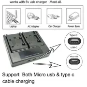 Dual Battery Charger For Canon BP-808 809 819 827 HF S10 S11 HF100 HF11 HF20