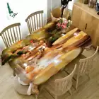 Christmas Gift 3D Tablecloth Table cover Cloth Rectangle Wedding Party Banque
