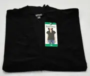 Buffalo David Bitton Women's Knit V-Neck with Cap Sleeve Blouse, Black, Size XL