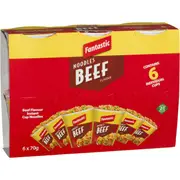 Fantastic Cup Noodles Beef 6 Pack