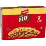 Fantastic Cup Noodles Beef 6 pack