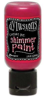 Dylusions Shimmer Paint 1oz-Cherry Pie