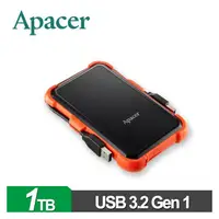 在飛比找PChome商店街優惠-Apacer宇瞻 AC630 1TB(橘黑) 2 . 5吋軍