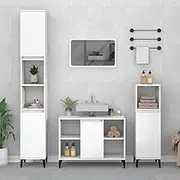 Bathroom Vanity Sink Cabinet White 80x33x60 cm Engineered Wood