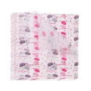 100pcs Square Macaroon Pattern Wax Paper Sheets 9.84" x 8.46", Red
