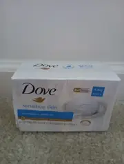 Dove Sensitive Skin Hypoallergenic Beauty Bar Soap 4 X 90g