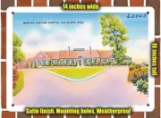 METAL SIGN - Massachusetts Postcard - Martha's Vineyard Hospital, Oak Bluffs, M