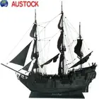 Wooden Ship Model Kits for Adults Unassembled Black Pearl Ship DIY Model Upgrade