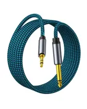 3.5mm To 6.35mm Trs Stereo Audio Cable 6 Ft Headphone Adapter 1/8 To 1/4 Adapter