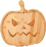 Halloween Plates, Halloween Charcuterie Board - Cartoon Charcuterie Serving Platter - Halloween Pumpkin Wooden Tray, Cartoon Cheese Board Serving Tray, New Wooden Cutting Board
