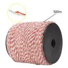 1Roll Electric Fence Wire 500m Fencing Tape Poly Stainless Steel Temporary Kit
