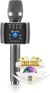 M75 - Wireless Bluetooth Karaoke Microphone - Bluetooth Microphone Wireless - Wireless Microphone Karaoke - Microphone for Kids and Adults - Carpool car Karaoke Microphone