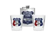 FORD Mustang Set of Two Spirit Glasses and Hip Flask