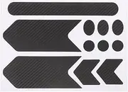 KICHOUSE 1set Mountain Bike Frame Protection Tape Anti-Scratch and Anti-Slip Sticker for Bicycle Frame Lightweight Bike Wraps with Carbon Fiber Texture for Comprehensive Protection