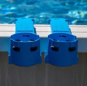 Adjustable Cup Holders for Square Top Pools, 2 Pack, Blue