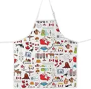 JNIAP Canada Cooking Apron Canadian Kitchen Apron Canada Maple Leaf Apron Canada Themed Gifts