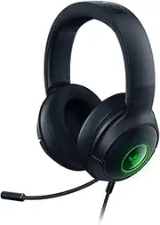 Razer Kraken V3 X USB - Wired USB Gaming Headset (Ultra-Lightweight at 285g, Triforce 40 mm Drivers, HyperClear Cardioid Microphone, 7.1 Surround Sound, Chroma RGB) Black