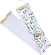 ULTECHNOVO Nursery Height Ruler Removable Wall Hanging Growth Chart with Cartoon Design for Bedroom Decor Measuring Height with Fun Forest Theme