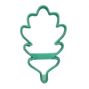 OAK LEAF OUTLINE FALL LEAVES COOKIE CUTTER MADE IN USA PR5086