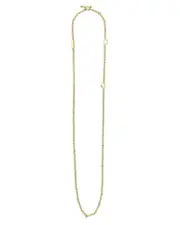 Lagos 18K Yellow Gold Signature Caviar Bead Open Heart Link Chain Necklace, 20-22