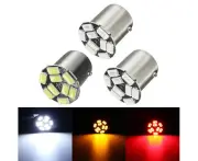 1156 BA15S 3W 5730 LED White Red Amber SMD Reversing Turn Signal Indicator Lights Bulbs: white