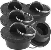 Rubber Sink Stopper Set 5pcs Bathtub Drain Stoppers Sturdy Tub Plug for Drain Odor-Proof Bathroom Accessories