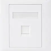 Astrotek CAT5e RJ45 Ethernet Wall Face Plate 8.6x8.6cm 1 Port Socket Kit White
