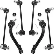 YMAUGP Front Rear Sway Bar Links + Outer Tie Rods for Kia Magentis 2007-2010,for Kia Optima 2007-2010,for Kia Optima 2006 5th Vin Digit E,for Kia Rondo 2007-2010 K750032 K750357 ES800346