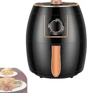 Air Fryer Machine,Compact 5.5L Air Fryer with 8 Menu Options,Adjustable Timer and 200°C Temperature Control,Cook Healthy Meals in Minutes,Non-Stick Basket and Crisping Plate,Black,US