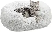 Best Friends by Sheri Soothe & Snooze Lounge Shag Rectangular Dog Bed, Washable, Frost, 20" x 15"