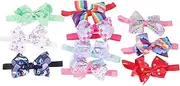 [Vaguelly] Girls Hair Accessories 10 Pack Toddler Headbands Baby Bow Headbands Soft Elastic and Comfortable for Newborns