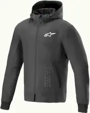 Alpinestars Radium Tech Hoodie, textile jacket , color: Black/White , size: XL