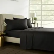 Bedding King 1000TC Pure Egyptian Cotton Sheet Set - Black