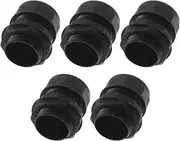 X AUTOHAUX M32x1.5 Cable Glands 28.5mm / 1.12" Bellows Waterproof Tightening Joint Straight-Tube PA66 Nylon Black 5 Pcs