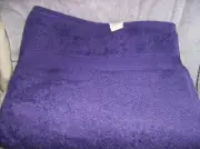 NEW ELEGANCE GRAPE PURPLE BATH SHEET BATH TOWEL BEACH 52" x 28" HEAVY