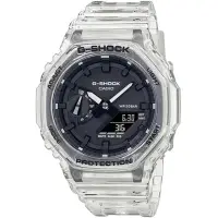 在飛比找momo購物網優惠-【CASIO 卡西歐】G-SHOCK 八角農家橡樹半透冰塊雙