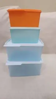 Tupperware Keep Tab Rectangle Nesting Container Set Multicolour Easter Set
