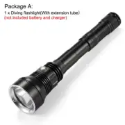 Diving Flashlight Dive Lamp Waterproof Scuba Torch Light Underwater Deep Lantern