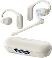 MicCuff Bluetooth Headset, Dual Earphones, Call Earphones, OWS Earphones, Single and Binaural, Bluetooth 5.4 EDR ENC Noise Canceling, No Blocking Mute Function, Type-C Charging