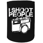 Alcohol Stubby Holder - I Shoot People Photographer Photo - Funny Novelty Birthday Gift Joke Beer
