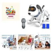 Robot Dog Toys for Kids, Remote Control Stunt Programmable Robot Puppy Toy Do...