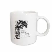 3dRose Which road do I take Cheshire cat Alice in Wonderland - John Tenniel Mug
