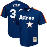 Men's Mitchell & Ness Nolan Ryan Navy Houston Astros Cooperstown Collection Big