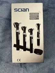 Scian Otoscope Kit Ear Scope LED Light Diagnostic ENT SET Medical Examination