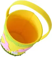 Easter Non Woven Fabric Basket with Handle Cartoon Design Egg Storage Basket for Fruits Snacks Home Decor Creative Storage