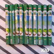 Fin Incense Sticks 10 Hexagon Packets/ 200 Sticks -Coconut- Free Postage