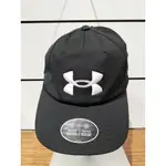 【UNDER ARMOUR】BLITZING 棒球帽 老帽 大LOGO 可調整 黑色 - 1361532-001