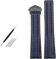[KAVJU] Genuine Leather Watch Strap For TAG Heuer Carrera Edition Heuer Cowhide Monaco Heritage 6 Watchband Accessories 22mm