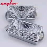 1Set GUYKER Alnico Humbucker Pickup LP Guitar Chrome Surface Eagle Guitar Pickup